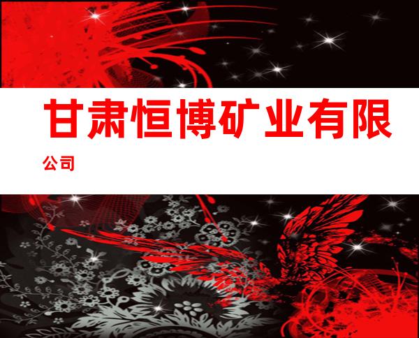甘肃恒博矿业有限公司